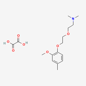 2-[2-(2-methoxy-4-methylphenoxy)ethoxy]-N,N-dimethylethanamine;oxalic acid