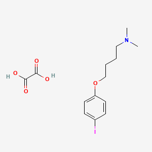 4-(4-iodophenoxy)-N,N-dimethylbutan-1-amine;oxalic acid