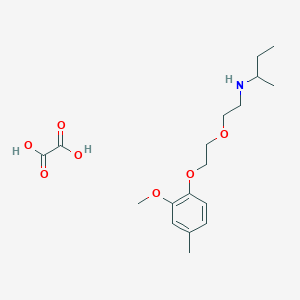 molecular formula C18H29NO7 B4042256 N-{2-[2-(2-甲氧基-4-甲基苯氧基)乙氧基]乙基}-2-丁胺草酸盐 