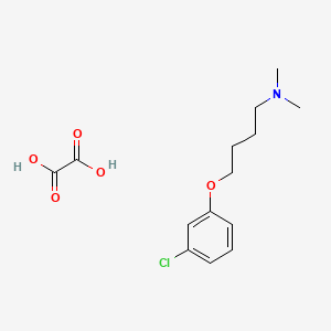 molecular formula C14H20ClNO5 B4042262 4-(3-chlorophenoxy)-N,N-dimethylbutan-1-amine;oxalic acid 