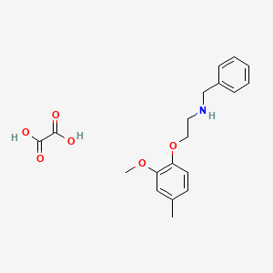 molecular formula C19H23NO6 B4042269 N-benzyl-2-(2-methoxy-4-methylphenoxy)ethanamine;oxalic acid 