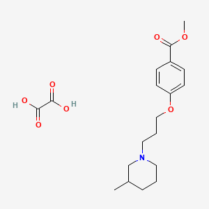 Methyl 4-[3-(3-methylpiperidin-1-yl)propoxy]benzoate;oxalic acid