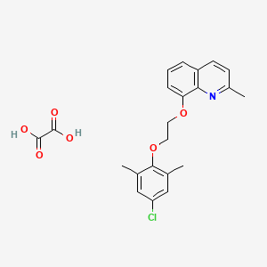 8-[2-(4-Chloro-2,6-dimethylphenoxy)ethoxy]-2-methylquinoline;oxalic acid