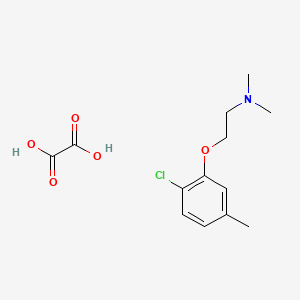 2-(2-chloro-5-methylphenoxy)-N,N-dimethylethanamine;oxalic acid