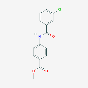 molecular formula C15H12ClNO3 B404231 Methyl 4-[(3-chlorobenzoyl)amino]benzoate 