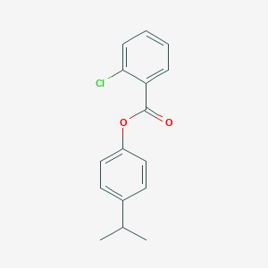 molecular formula C16H15ClO2 B404232 4-(1-Methylethyl)phenyl 2-chlorobenzoate 