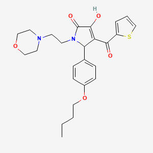 5-(4-butoxyphenyl)-3-hydroxy-1-[2-(4-morpholinyl)ethyl]-4-(2-thienylcarbonyl)-1,5-dihydro-2H-pyrrol-2-one