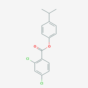 molecular formula C16H14Cl2O2 B404235 4-(1-Methylethyl)phenyl 2,4-dichlorobenzoate 