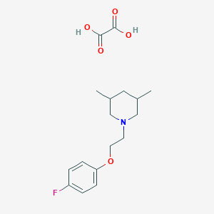 1-[2-(4-Fluorophenoxy)ethyl]-3,5-dimethylpiperidine;oxalic acid