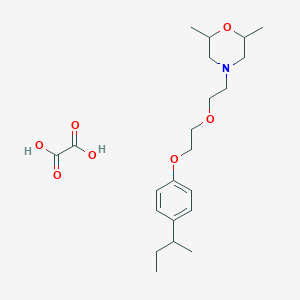 4-[2-[2-(4-Butan-2-ylphenoxy)ethoxy]ethyl]-2,6-dimethylmorpholine;oxalic acid