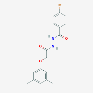 molecular formula C17H17BrN2O3 B404241 N'-(4-bromobenzoyl)-2-(3,5-dimethylphenoxy)acetohydrazide 