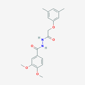 N'-[(3,5-dimethylphenoxy)acetyl]-3,4-dimethoxybenzohydrazide