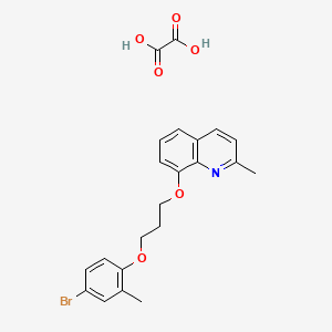 8-[3-(4-Bromo-2-methylphenoxy)propoxy]-2-methylquinoline;oxalic acid