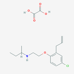 N-[2-(4-chloro-2-prop-2-enylphenoxy)ethyl]butan-2-amine;oxalic acid