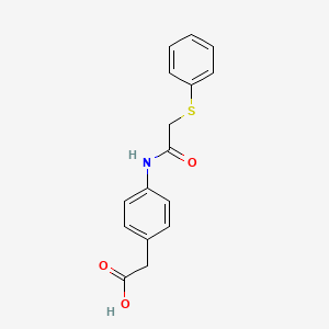 (4-{[(phenylthio)acetyl]amino}phenyl)acetic acid