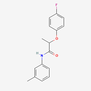 2-(4-fluorophenoxy)-N-(3-methylphenyl)propanamide