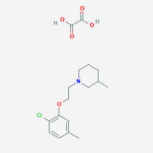 molecular formula C17H24ClNO5 B4042477 草酸盐1-[2-(2-氯-5-甲基苯氧基)乙基]-3-甲基哌啶 