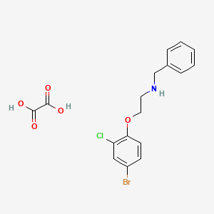 N-benzyl-2-(4-bromo-2-chlorophenoxy)ethanamine;oxalic acid