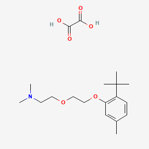 molecular formula C19H31NO6 B4042496 {2-[2-(2-叔丁基-5-甲基苯氧基)乙氧基]乙基}二甲胺草酸盐 