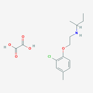 molecular formula C15H22ClNO5 B4042497 N-[2-(2-chloro-4-methylphenoxy)ethyl]butan-2-amine;oxalic acid 