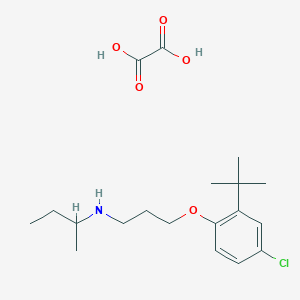 N-[3-(2-tert-butyl-4-chlorophenoxy)propyl]-2-butanamine oxalate