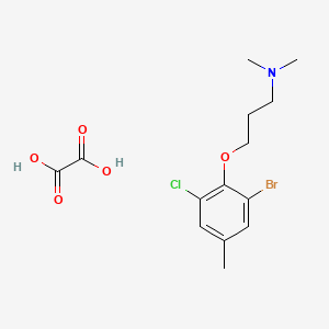 molecular formula C14H19BrClNO5 B4042520 [3-(2-bromo-6-chloro-4-methylphenoxy)propyl]dimethylamine oxalate 