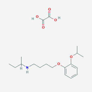 molecular formula C19H31NO6 B4042528 N-butan-2-yl-4-(2-propan-2-yloxyphenoxy)butan-1-amine;oxalic acid 