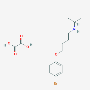 molecular formula C16H24BrNO5 B4042535 [4-(4-bromophenoxy)butyl]sec-butylamine oxalate 