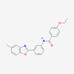 4-ethoxy-N-[3-(5-methyl-1,3-benzoxazol-2-yl)phenyl]benzamide