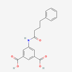 molecular formula C18H17NO5 B4042543 5-[(4-苯基丁酰)氨基]间苯二甲酸 