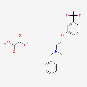 molecular formula C19H20F3NO5 B4042556 N-benzyl-N-methyl-2-[3-(trifluoromethyl)phenoxy]ethanamine oxalate 