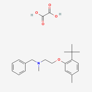 molecular formula C23H31NO5 B4042559 N-benzyl-2-(2-tert-butyl-5-methylphenoxy)-N-methylethanamine;oxalic acid 