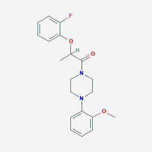 2-(2-Fluorophenoxy)-1-[4-(2-methoxyphenyl)piperazin-1-yl]propan-1-one