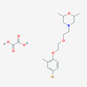 molecular formula C19H28BrNO7 B4042584 4-[2-[2-(4-Bromo-2-methylphenoxy)ethoxy]ethyl]-2,6-dimethylmorpholine;oxalic acid 