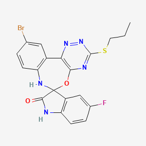 10'-bromo-5-fluoro-3'-(propylthio)-7'H-spiro[indole-3,6'-[1,2,4]triazino[5,6-d][3,1]benzoxazepin]-2(1H)-one