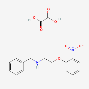 molecular formula C17H18N2O7 B4042607 N-苄基-2-(2-硝基苯氧基)乙胺草酸盐 