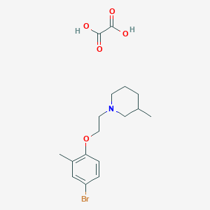 1-[2-(4-Bromo-2-methylphenoxy)ethyl]-3-methylpiperidine;oxalic acid