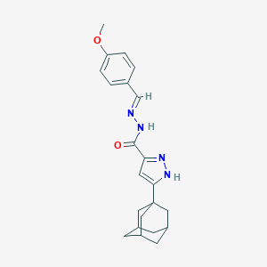 3-(1-adamantyl)-N'-(4-methoxybenzylidene)-1H-pyrazole-5-carbohydrazide