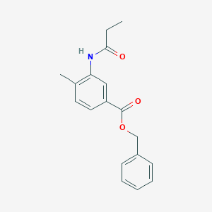 Benzyl 4-methyl-3-(propanoylamino)benzoate