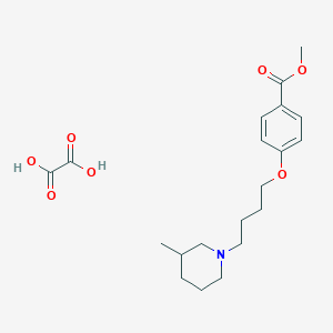 molecular formula C20H29NO7 B4042659 methyl 4-[4-(3-methyl-1-piperidinyl)butoxy]benzoate oxalate 