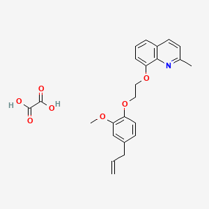 molecular formula C24H25NO7 B4042662 8-[2-(4-allyl-2-methoxyphenoxy)ethoxy]-2-methylquinoline oxalate 