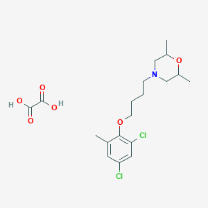 molecular formula C19H27Cl2NO6 B4042687 4-[4-(2,4-Dichloro-6-methylphenoxy)butyl]-2,6-dimethylmorpholine;oxalic acid 