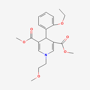 molecular formula C20H25NO6 B4042698 4-(2-乙氧基苯基)-1-(2-甲氧基乙基)-1,4-二氢-3,5-吡啶二甲酸二甲酯 