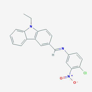 3-[({4-chloro-3-nitrophenyl}imino)methyl]-9-ethyl-9H-carbazole