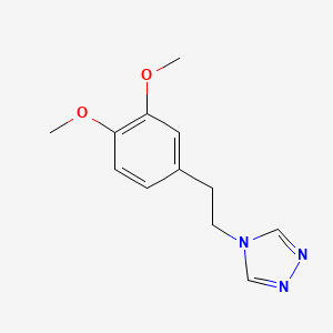 molecular formula C12H15N3O2 B4042713 4-[2-(3,4-dimethoxyphenyl)ethyl]-4H-1,2,4-triazole 