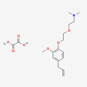 molecular formula C18H27NO7 B4042734 {2-[2-(4-烯丙基-2-甲氧基苯氧基)乙氧基]乙基}二甲胺草酸盐 