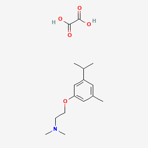 molecular formula C16H25NO5 B4042743 草酸[2-(3-异丙基-5-甲基苯氧基)乙基]二甲胺 