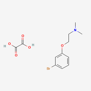 molecular formula C12H16BrNO5 B4042760 [2-(3-溴苯氧基)乙基]二甲胺草酸盐 