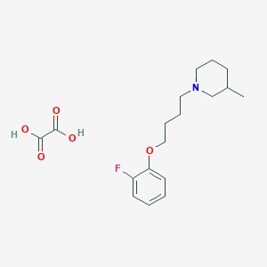 molecular formula C18H26FNO5 B4042792 草酸盐1-[4-(2-氟苯氧基)丁基]-3-甲基哌啶 