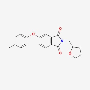 5-(4-methylphenoxy)-2-(tetrahydro-2-furanylmethyl)-1H-isoindole-1,3(2H)-dione